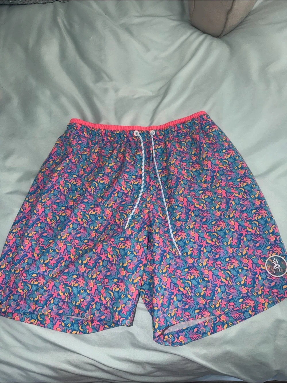 Chubbies Men’s Classic Swim Trunks The Spades Blue Floral
